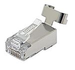Ideal Industries 85 Series Plug RJ45 Connector, Clip Mount, Cat6a 1 Port 8 -Way