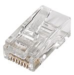 Ideal Industries 85 Series Plug RJ45 Connector, Clip Mount, Cat6a 1 Port 8 -Way