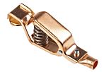 RS PRO Crocodile Clip Crocodile Clip Connection, Copper Contact, 100A, Orange