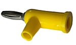 RS PRO Yellow Male Banana Connectors, 4 mm Connector, Screw Termination, 24A, 30 V ac, 60V dc, Nickel Plating