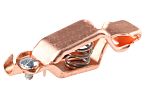 RS PRO Crocodile Clip Crocodile Clip Connection, Copper Contact, 40A, Orange