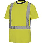 Camiseta de alta visibilidad Delta Plus de color Amarillo fluorescente, talla 54