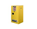 Justrite Yellow Steel Lockable 1 Door Cabinet, 1118mm x 591mm x 457mm