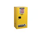 Justrite Yellow Steel Lockable 1 Door Cabinet, 1118mm x 591mm x 457mm