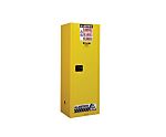 Justrite Yellow Steel Lockable 1 Door Cabinet, 1651mm x 591mm x 457mm