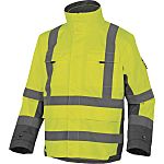 Delta Plus TARMAC Grey, Yellow Unisex Hi Vis Parka, S