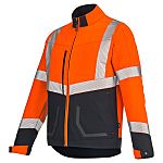 Cepovett Safety 3FLST3PI Black, Orange Unisex Hi Vis Jacket, XXXL