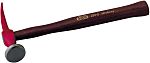 SAM Steel Round Flat Face - Pein Hammer with Hickory Wood Handle, 450g