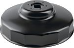 SAM 3955 Series Square Oil Filter Cap, 67 mm, 3/8in Insert, Burnished Finish