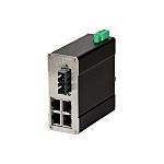 Red Lion 105FX Series DIN Rail Mount Ethernet Switch, 4 RJ45 Ports, 10/100Mbit/s Transmission, 10 → 30V dc