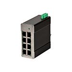 Red Lion 108TX Series DIN Rail Mount Ethernet Switch, 8 RJ45 Ports, 10/100Mbit/s Transmission, 10 → 30V dc