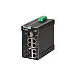 Red Lion TX Series DIN Rail Mount Ethernet Switch, 8 RJ45 Ports, 10/100Mbit/s Transmission, 10 → 49V dc