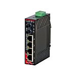 Red Lion SL-5ES Series DIN Rail Mount Ethernet Switch, 4 RJ45 Ports, 10/100Mbit/s Transmission, 10 → 30V dc