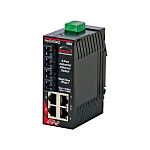 Red Lion SL-6RS Series DIN Rail Mount Ethernet Switch, 4 RJ45 Ports, 10/100Mbit/s Transmission, 10 → 30V dc