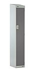 RS PRO 1 Door No Steel Dark Grey, Light Grey Storage Locker, 1800 mm x 450 mm x 450mm