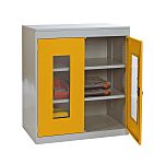 RS PRO 1 Door Steel Floor Standing Cupboard, 984 X 915 X 505mm