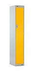 RS PRO 1 Door No Steel Light Grey, Yellow Storage Locker, 1800 mm x 450 mm x 450mm