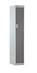 RS PRO 1 Door No Steel Dark Grey, Light Grey Storage Locker, 1800 mm x 450 mm x 450mm