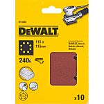 Papel de lija de Resina DeWALT, grano 240, dimensiones: 115mm x 115mm