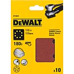 Papel de lija de Resina DeWALT, grano 180, dimensiones: 115mm x 115mm