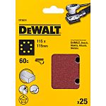 DeWALT DT30 Sandpaper, 115mm 115mm, 60 Grit