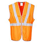 Hi-Vis Zip Long Length Vest M