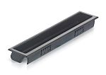 RS PRO Painted Black Black Polyamide Handle 19 mm Height, 36.5mm Width, 131.3mm Length