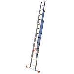 RS PRO 9 Step Steel Extension Ladder, 6.85mm Open Length