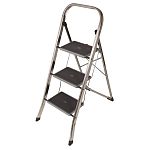 Escalones RS PRO de 3 peldaños, alt. plataforma 0.69m, de aluminio