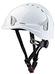 Cascos SINGER SAFETY ALPINW de color Blanco, ajustable, con barboquejo