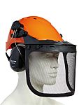 SINGER SAFETY FOREST1 Black, Orange Hard Hats , Adjustable, Ventilated