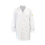 RS PRO White Unisex Reusable Lab Coat, S