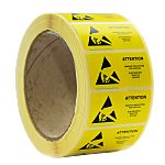 RS PRO Yellow Paper Safety Labels, Observe Precautions For Handling-Text 16 mm x 38mm