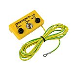 Zemnicí držák ESD 10mm kolík - 4mm konektorová zásuvka Očko