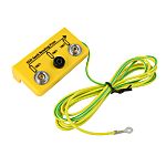 Zemnicí držák ESD 10mm kolík - 4mm konektorová zásuvka Očko
