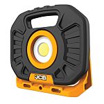 JCB Rechargeable Hybrid LED Work Light, 2500 lumens, Type C - Europlug, Type G - British Plug, 110-240 V, IP65
