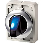Eaton Toggle Selector Switch - 30mm Cutout Diameter, Illuminated 3 Positions
