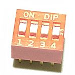 RS PRO 4 Way Through Hole DIP & SIP Switch SPST