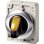 Eaton Spring Return Selector Switch - 30mm Cutout Diameter, Illuminated 2 Positions