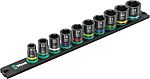 Wera 3/8 in Drive Impact Socket Set, 377 mm length