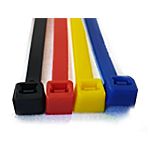 RS PRO Cable Ties, Cable Ties, 100, 200mm x 2.5, 3.2mm, Black, Blue, Red, Yellow Nylon, Pk-50