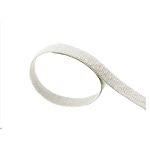RS PRO Hook & Loop Tape, Reuseable, 10m x 15 mm, White Nylon, Pk-10