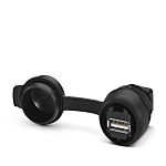 Phoenix Contact Horizontal, Panel Mount, Socket Type Type A USB 3.0 IP65 USB Connector