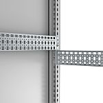 nVent HOFFMAN CLPK Series Mild Steel Mounting Rail, 500mm W, 74mm H, 26mm D, 26mm L For Use With Enclosure