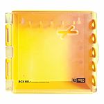 RS PRO Yellow 5-Lock ABS, Polycarbonate Group Lock Box