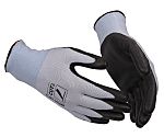 GUIDE GLOVES GUIDE 308 Black, Blue Glass Fibre, HPPE, Nylon, Polyurethane Mechanical Protection Work Gloves, Size 10,
