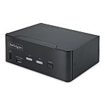 StarTech.com 2 Port Dual Monitor USB DisplayPort KVM Switch, Stereo 8K Maximum Resolution