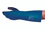 Ansell Alpha Tec Blue Nitrile, PVC Chemical Resistant Work Gloves, Size 9, Nitrile, PVC Coating