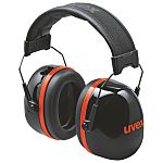 Uvex K30 Speak & Listen Ear Defender with Headband, 36dB, Black, Red