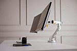 Bakker Elkhuizen Desk Clamp Mounting Monitor Arm for 2 x Screen, 35in Screen Size